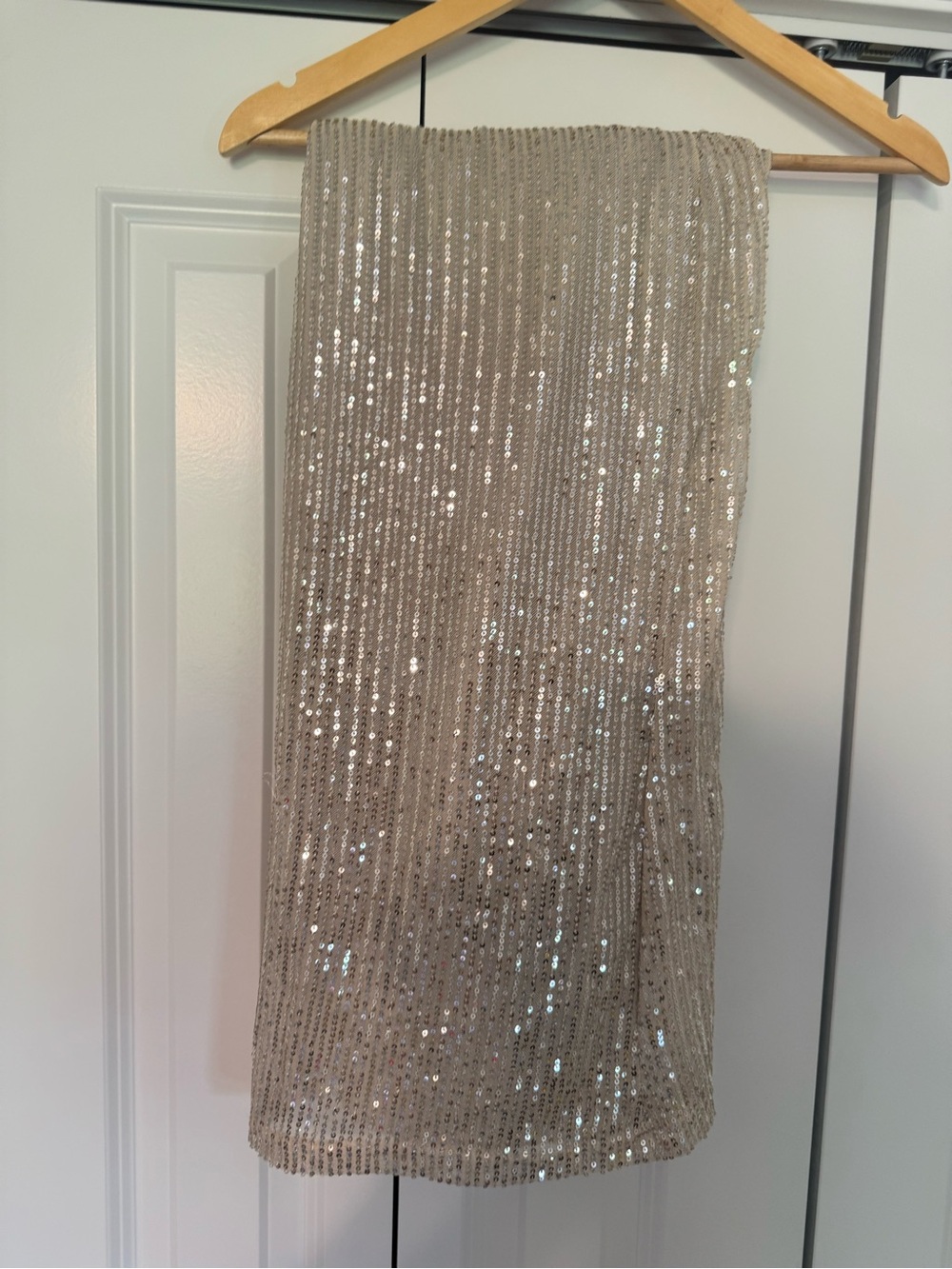 Champagne Gold Sequin Wide Leg Party Pants Women’s